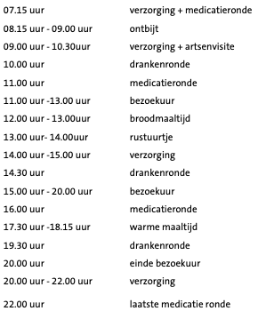 Dagindeling