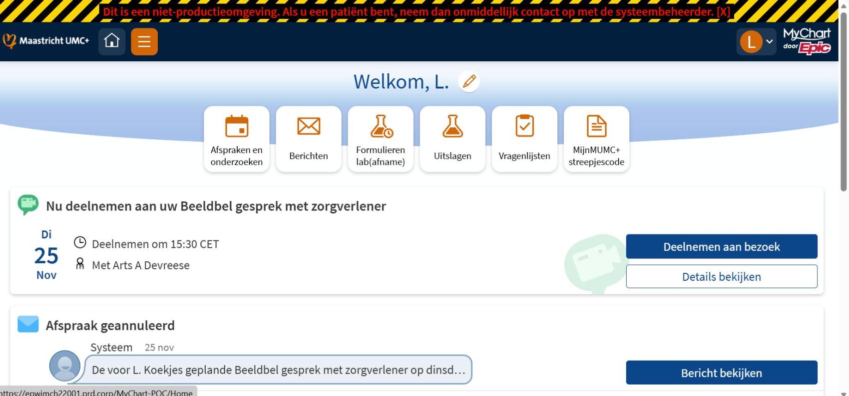 Beeldbellen stap 3