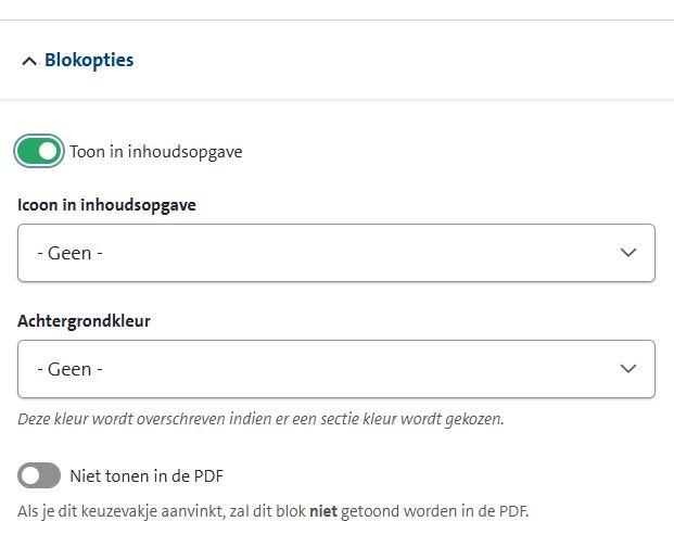 inhoudsopgave uitgelegd
