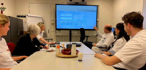 Het pulmonale hypertensie team in overleg 