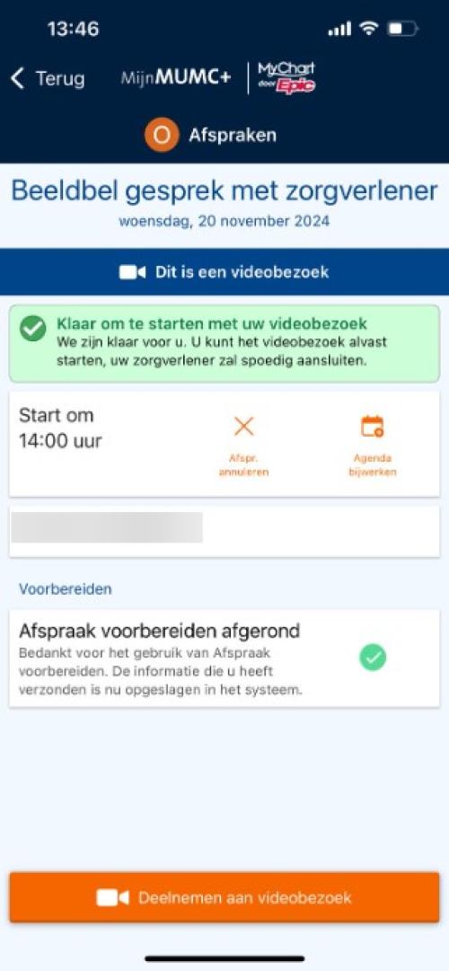 Beeldbellen stap 4