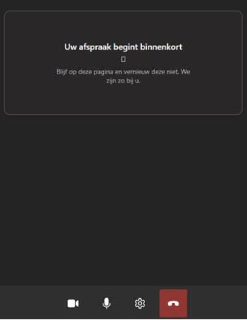 beeldbellen deelnemen wachtruimte