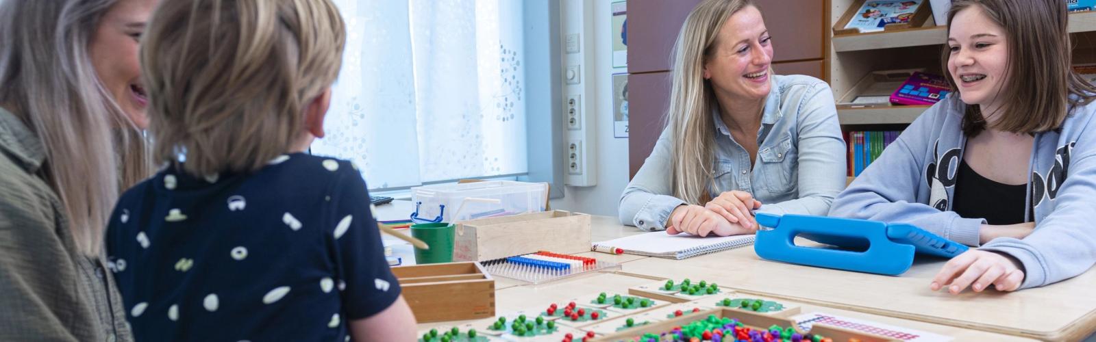 Klaslokaal op de kinderafdeling